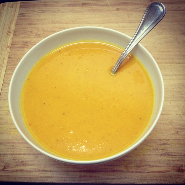 Carrot Coconut Curry Soup